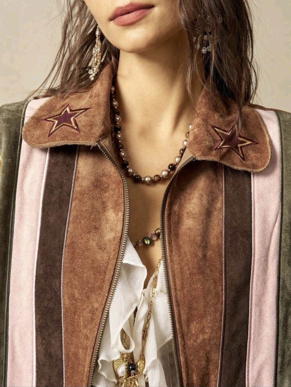Embroidered Casual Woven Patchwork Women's Jacket Night Holiday All Shades - Picture 8 of 8